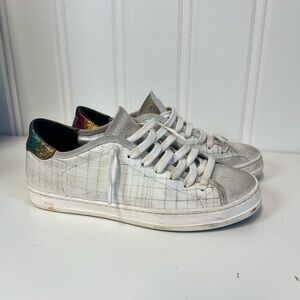 P448 Silver and white size 36  Sneakers Made in italy